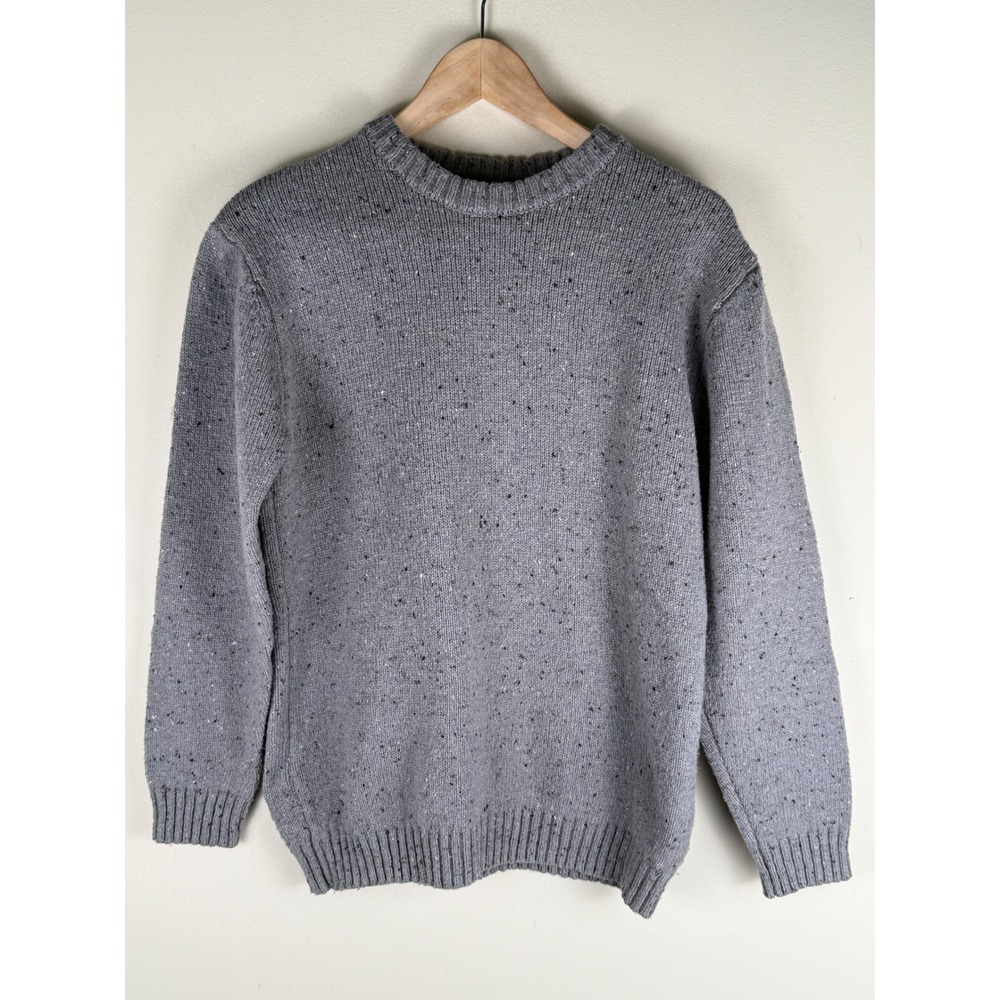 Line of Trade Wool Blend Crewneck Sweater with Elbow Pads Men's Size Medium